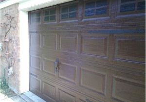 Minwax Gel Stain On Metal Garage Door after Using Minwax Gel Stain Hickory Also Painted Faux