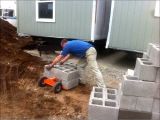 Mobile Home Releveling Near Me Mobile Home Re Leveling Using the Duraskirt Retrofit Cart Block