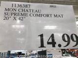 Mon Chateau Anti Fatigue Comfort Mat Mon Chateau Anti Fatigue Supreme Comfort Mat Costco