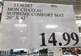 Mon Chateau Anti Fatigue Mat Costco Mon Chateau Anti Fatigue Supreme Comfort Mat Costco