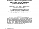 Mon Ray Storm Windows Pdf Techniques for Characterizing Weak Transients In Cosmic Ray