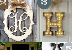 Monogram Front Door Decoration 36 Creative Front Door Decor Ideas Not A Wreath