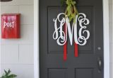 Monogram Front Door Decoration A Proper Monogram Christmas Chatter Holly Mathis Interiors