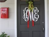 Monogram Front Door Decoration A Proper Monogram Christmas Chatter Holly Mathis Interiors