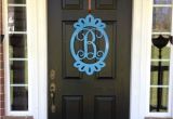 Monogram Front Door Decoration Front Door Decorations Monogram Door Hanger by Housesensations