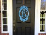 Monogram Front Door Decoration Front Door Decorations Monogram Door Hanger by Housesensations