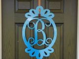 Monogram Front Door Decoration Front Door Decorations Monogram Door Hanger by