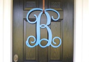 Monogram Front Door Hanger Front Door Monogram Monogram Door Hanger by Housesensations