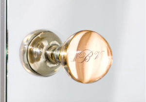 Monogram Front Door Knob Product Of the Day Monogram Door Knob California Home