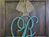 Monogram Front Door Letters Items Similar to Single Letter Monogram Wooden Door Decor