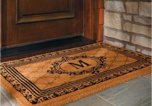 Monogram Front Door Mat Black Estate Monogram Coco Mat Frontgate