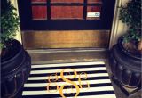 Monogram Front Door Mat Miss Em Prints