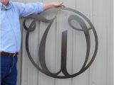 Monogram H for Front Door 36 Monogram Front Door Circle Last Name Initial by