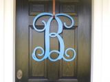 Monogram H for Front Door Front Door Monogram Monogram Door Hanger by Housesensations