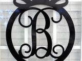 Monogram H for Front Door Front Door Wreath Door Decorations Monogram Door Hanger