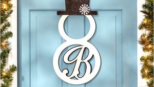 Monogram H for Front Door Monogram Snowman Front Door Hangers Wall Decor Metal 15