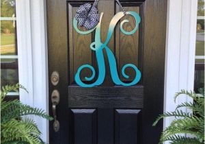 Monogram Initials for Front Door Initial Monogram Front Door Wreath From Housesensations