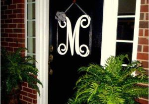 Monogram Initials for Front Door Initial Monogram Front Door Wreath From Housesensations