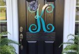 Monogram L for Front Door Initial Monogram Front Door Wreath From Housesensations