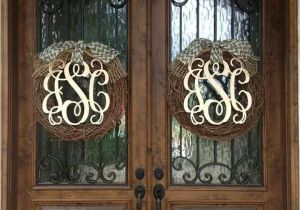 Monogram L for Front Door Refreshing Monogrammed Wreaths for Front Door Living Room