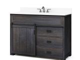 Morriston Barn Door Farmhouse Vanity Shop Style Selections Morriston Distressed Java Single