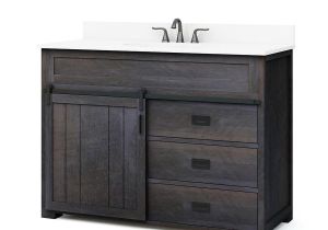 Morriston Barn Door Farmhouse Vanity Shop Style Selections Morriston Distressed Java Single