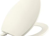 Most Comfortable toilet Seat Shape Kohler Grip Tight Cachet Q3 Elongated Closed Front toilet