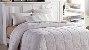 Most Fluffy Down Alternative Comforter Amor Amore White soft Fluffy Reversible solid Beding
