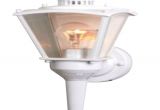 Motion Coach Lights Home Depot Cci 16 In White Motion Activated Outdoor Beveled Glass