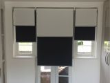 Motorized Blackout Shades with Side Channels Double Dual Roller Blinds Blackout and Sunscreen Roller Blinds