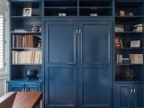 Murphy Bed Desk San Diego Denver Co Library with Custom Designed Book Shelf with Hidden Queen