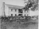 Muscogee Creek Nation Tag Office Okmulgee Oklahoma File Delegates From 34 Tribes In Front Of Creek Council