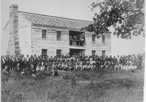 Muscogee Creek Nation Tag Office Okmulgee Oklahoma File Delegates From 34 Tribes In Front Of Creek Council