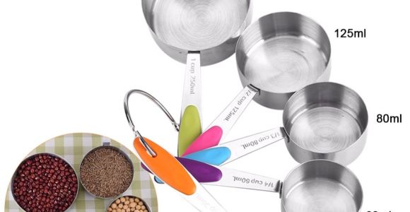 Name Of Measuring tools In Baking Us 4 91 41 Off Stainless Steel Measuring Cup Kitchen Measuring Spoons Scoop for Baking Sugar Coffee Measuring tools Sets In Measuring Spoons From