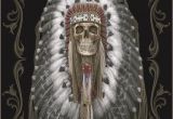 Native American Super Plush Blanket Dga Native Skull Queen Size Luxury Super soft Plush