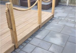 Nautical Rope Deck Railing Millboard 39 Smoked Oak 39 Composite Decking with New Oak and