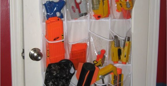 Nerf Gun Storage Ideas Moore Magnets Shoe Racks as toy Storage