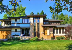 New Ranch Style Homes In Chesapeake Va Custom Frank Lloyd Wright Style House Front Elevation Prairie