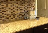 New Venetian Gold Granite with Glass Tile Backsplash Glass Tile Backsplash Venetian Gold Granite Countertop