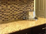 New Venetian Gold Granite with Glass Tile Backsplash Glass Tile Backsplash Venetian Gold Granite Countertop