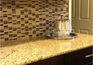 New Venetian Gold Granite with Glass Tile Backsplash Glass Tile Backsplash Venetian Gold Granite Countertop