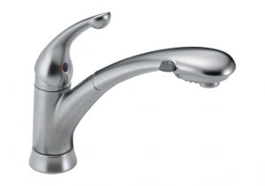 Non Removable Faucet Aerator Delta 470 Signature Single Handle Pull Out Kitchen Faucet Arctic