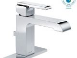 Non Removable Faucet Aerator Delta Ara Single Hole Single Handle Bathroom Faucet with Metal Drain