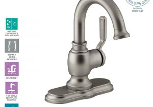 Non Removable Faucet Aerator Kohler Worth Single Hole 1 Handle Bathroom Faucet In Vibrant Brushed