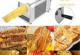 Non toxic Waffle Maker Manual Cutter Twisted Spiral Slicer Potato French Fry Vegetable