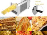 Non toxic Waffle Maker Manual Cutter Twisted Spiral Slicer Potato French Fry Vegetable