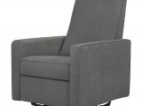 Office Chair with Footrest Walmart Davinci Piper Recliner and Swivel Glider In Dark Grey with Cream