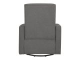 Office Chair with Footrest Walmart Davinci Piper Recliner and Swivel Glider In Dark Grey with Cream