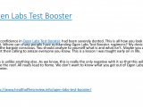 Ogen Labs Test Booster Ogen Labs Test Booster Authorstream