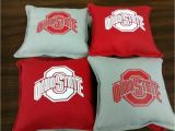 Ohio State Cornhole Bags Ohio State Buckeyes Cornhole Bags Set Of 8 Ncaa Handmade